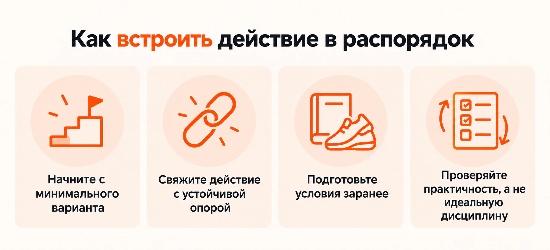 Как встроить привычку в распорядок дня