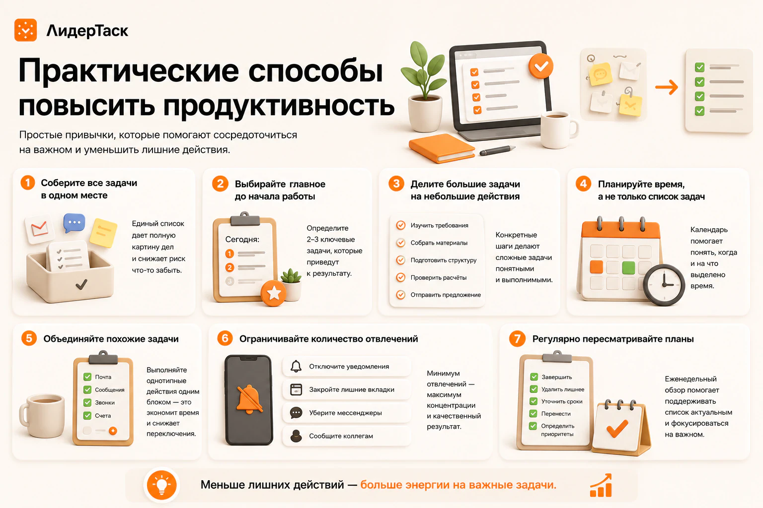 Способы повысить продуктивность
