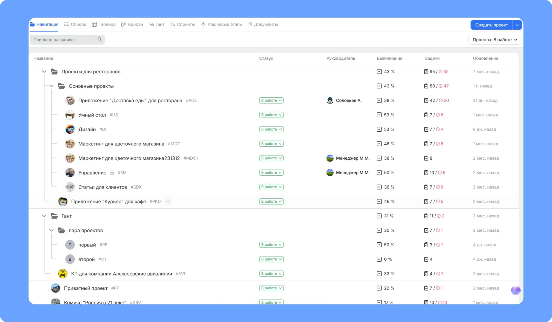 Projectum для разработчиков