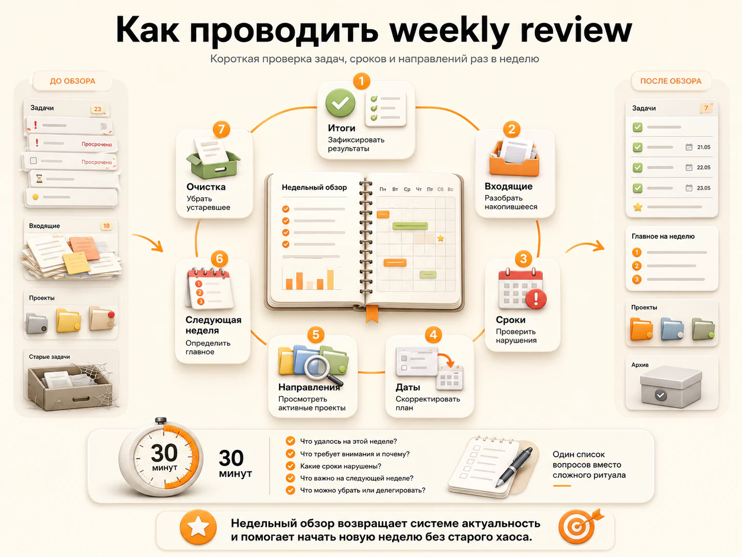 Как провести недельный обзор