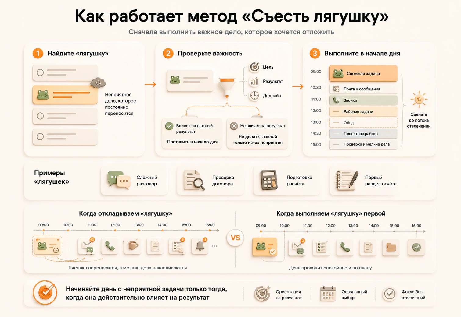 Как применять метод "Съесть лягушку"