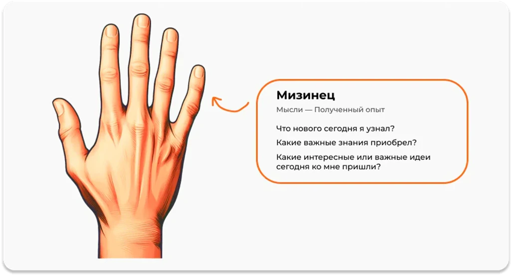 Мизинец в методе пяти пальцев по Зайверту