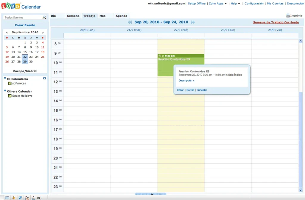 Zoho Calendar