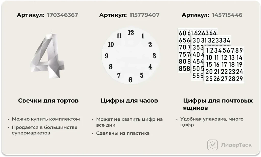 номера для подарков