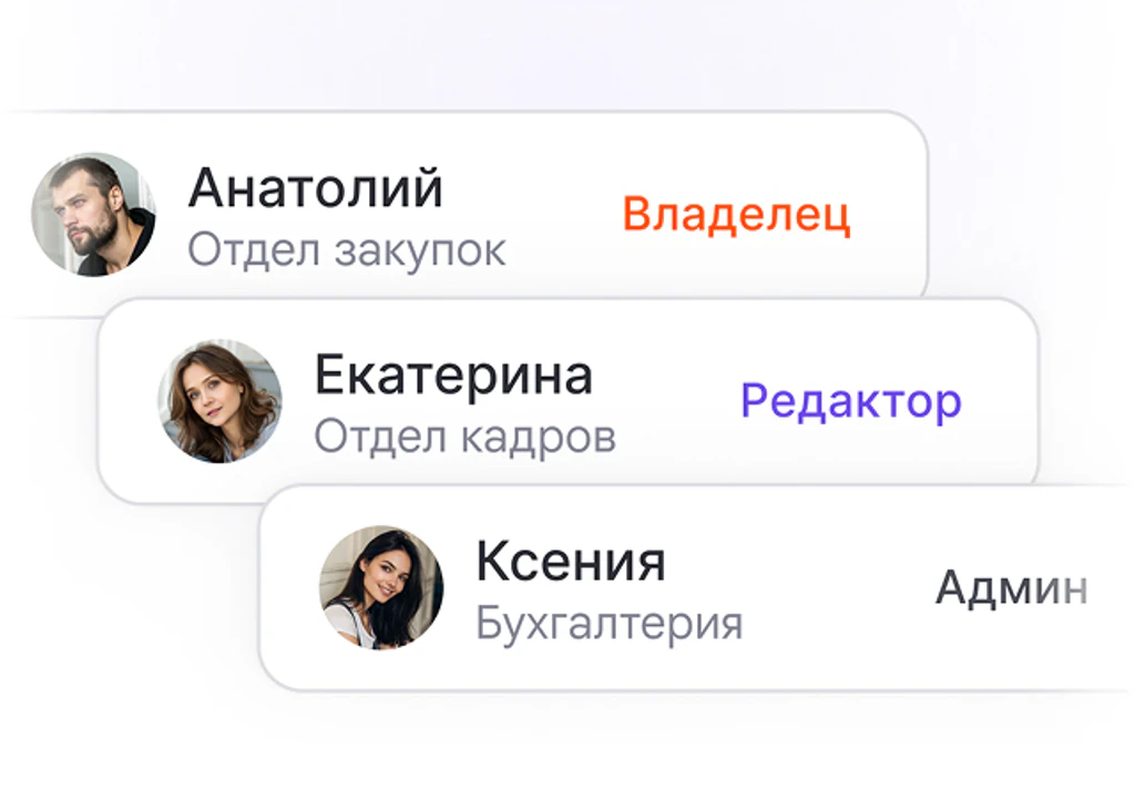 Отделы и роли