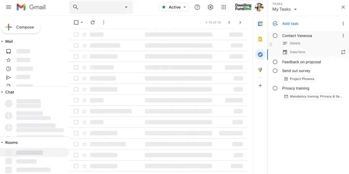 Планировщик дел Google Tasks