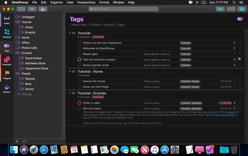 Бесплатный планировщик Omnifocus