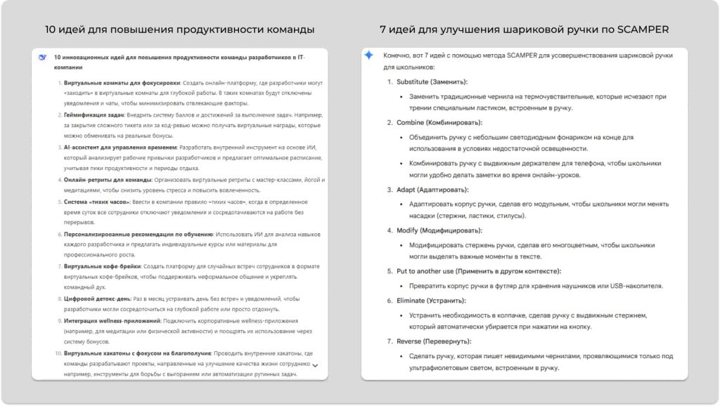 Генерация идей ИИ