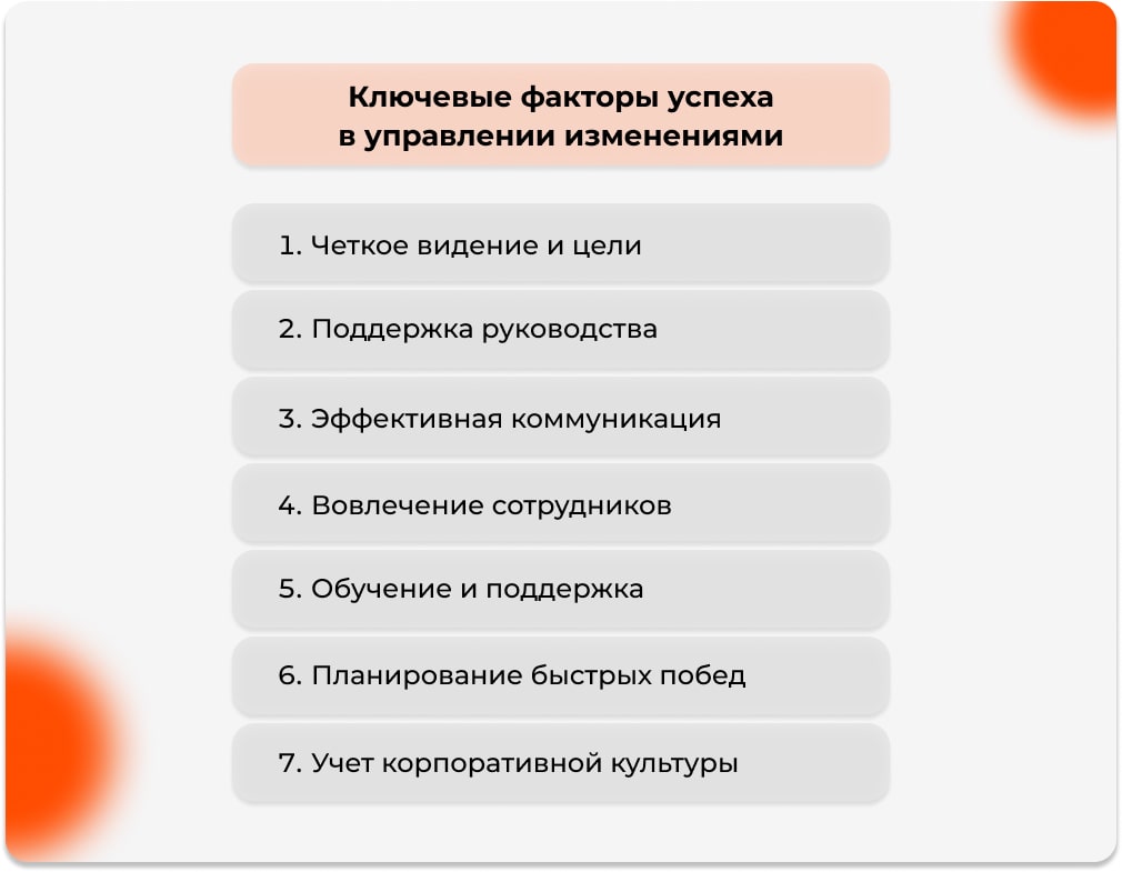 Ключевые факторы успеха